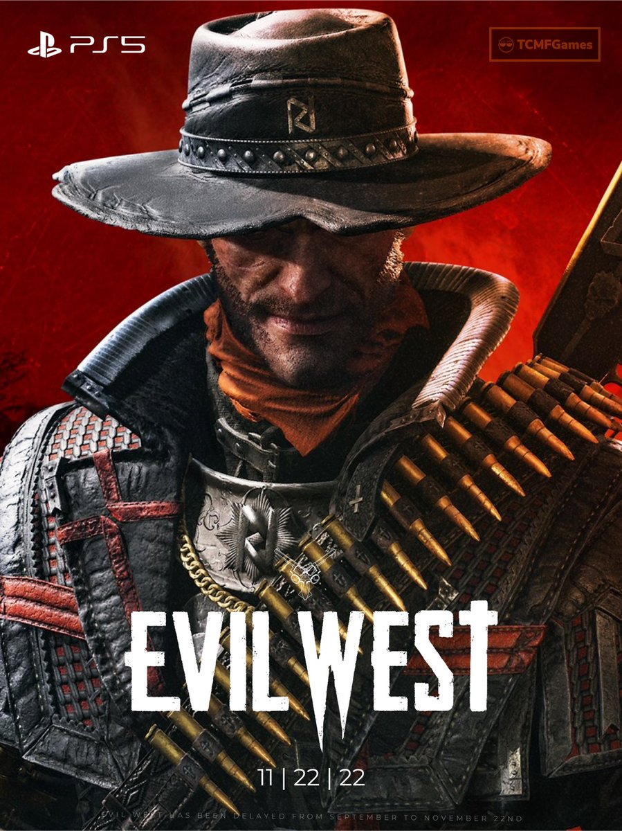 RT @TCMF2: Evil West’s new release date is in November. Glad it’s not 2023. 

- PS5 | PlayStation https://t.co/M7I59s8dc7