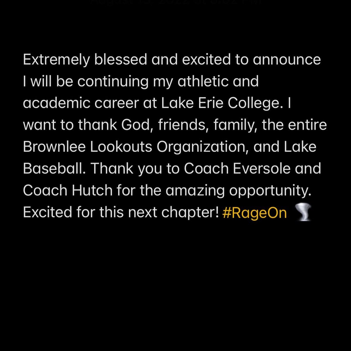 Rage On!!! 🌪🌪🌪
<a href="/LakeBSBaseball/">LakeBlueStreaksBaseball</a> <a href="/DLough330/">David Lough</a> <a href="/brownleelookout/">Brownlee Lookouts</a> <a href="/lakeeriebase/">Lake Erie College Baseball 🌪️</a>