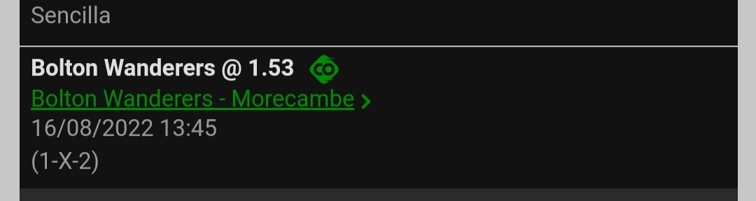 ElTioTipster's tweet photo. Bolton vs Morecambre
Gana Bolton
.
.
.
#Stake4
#Stakazo
#Apuestas
#ApuestasDeportivas
#Bet
#SafeBet
#bettingtips
#bettingtipster https://t.co/SUxBVLtcbL