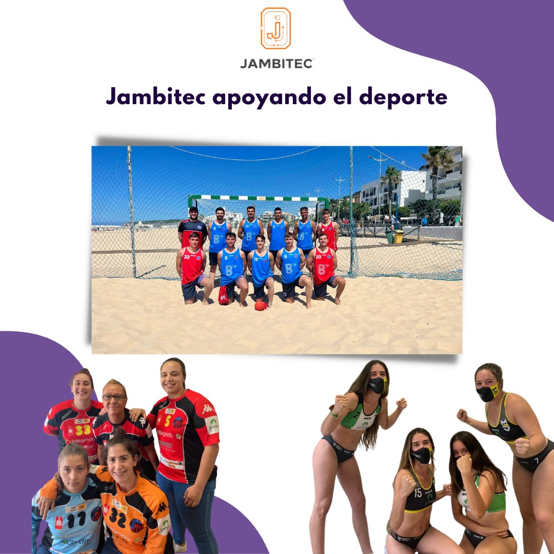 FamiliaJambitec's tweet photo. En Jambitec no solo desarrollamos tecnología para el deporte, lo apoyamos con nuestro patrocinio. En años anteriores apoyamos a los clubes #BMTriana #BMpumarujalimon
Este año estamos con los chicos de @BMMontequinto con el logo de nuestra #BigDT
#balonmano #BigData https://t.co/rqGpagxGT3