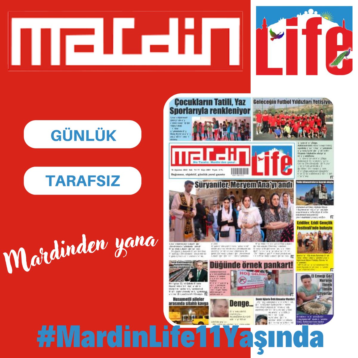 Mardin in dünyaya açılan penceresi #MardinLife11Yaşında nice onbir yıllara