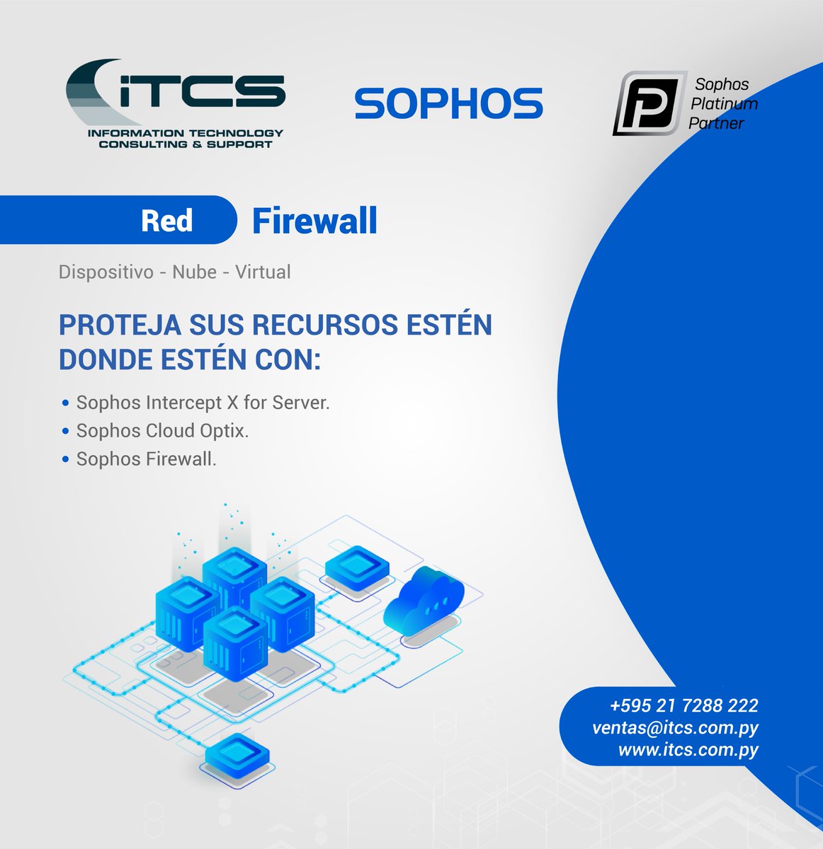 itcssa's tweet photo. ¡Con @Sophos tus recursos están seguros estén donde estén!
#ITCSSA #Sophos #Seguridad #Security #Proteccion #Protection #Ciberataque #Cybersecurity #Red #Firewall https://t.co/ROlhaEq5jp