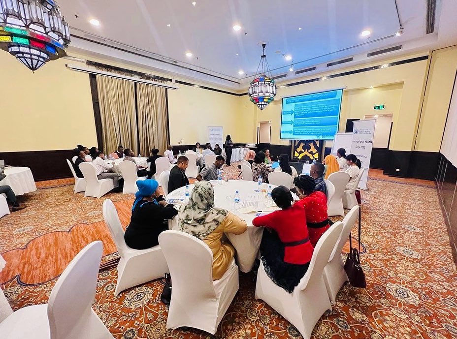 #IYD2022 Activities – Youth Capacity Building on Global Policy direction on youth and human rights with Tanzanian Youth Leaders. 
Hosted by @ohchrearo and partners @undptz @chraggtanzania ….

🙏🏾 glad to share this moment with colleagues in youth development
#OurVoiceOurFuture