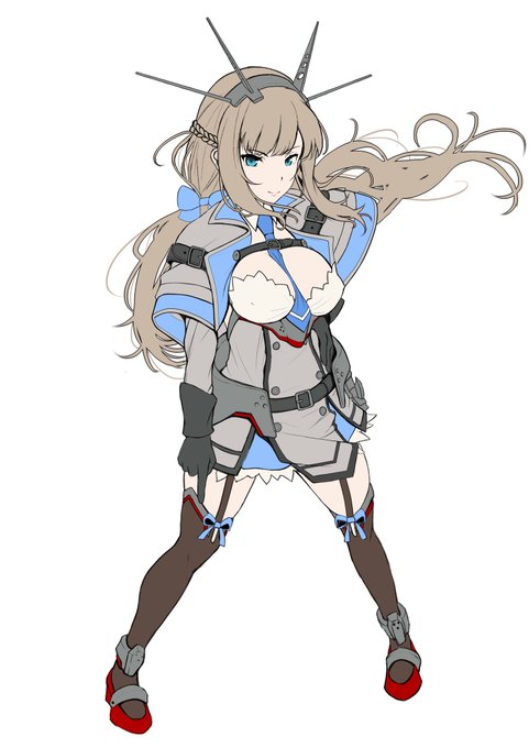 やや俯瞰気味アングルのつもりで描いてたけど脚がめっちゃ短く見えるだけになってる😭
腰下がなんかおかしい 