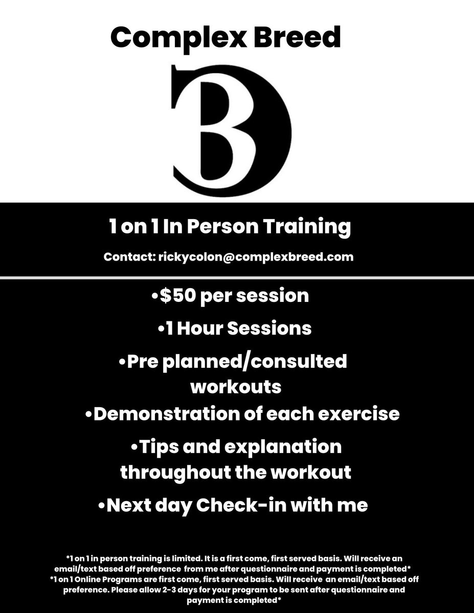ayeeslick's tweet photo. #complexbreed #onlinebusiness #business #brand #1on1training #fitness #fitnessbrand #1on1onlinecoaching #onlinecoaching #inpersontrainer #inpersontraining #gym #fitnessbusiness #businessowner #fitnessmotivation #fyp #fitnesstrainer #cpt #personaltrainer #complex #breed https://t.co/7VTfRjIN1W