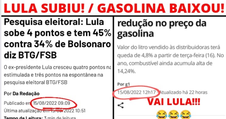 VAI LULA!!!!!!
#LulaNo1ºTurno