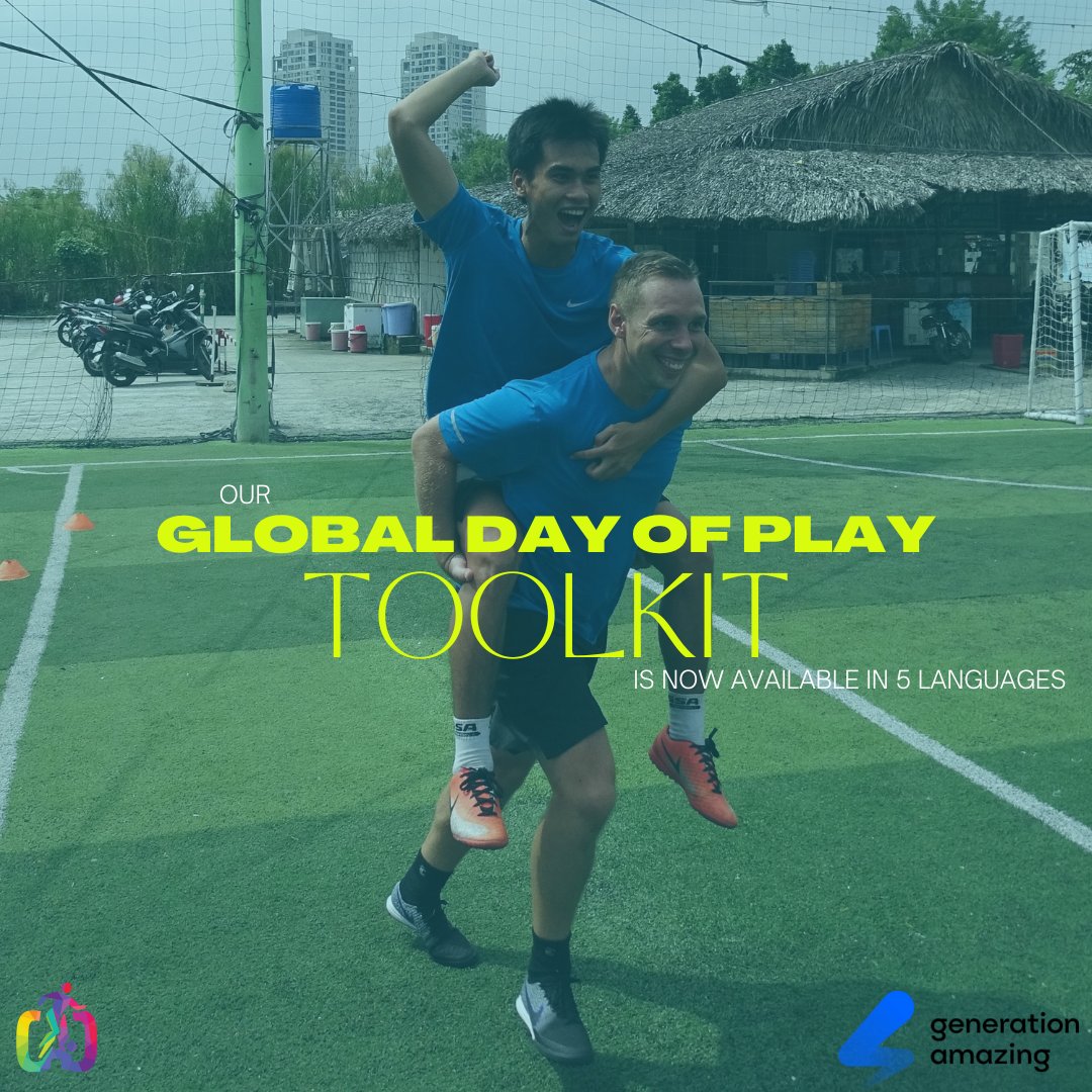 Our 2022 Global Day of Play Toolkit, in partnership with <a href="/GA4good/">Generation Amazing</a> is now available in English, عربىArabic, Español, Français, &amp; Hindi हिन्दी!