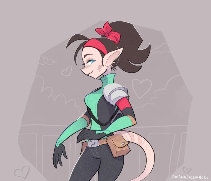 Hair tied 