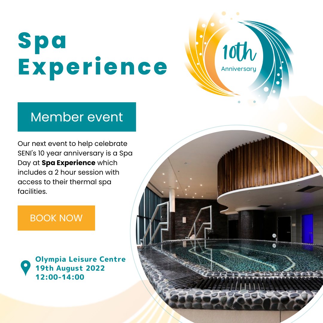socentni's tweet photo. Last remaining tickets for a FREE Spa Session at Olympia Leisure Centre this Friday!
#10YearAnniversary #SocEntNI
Register here: https://t.co/0mAOOHhNnI https://t.co/RNgAmaqijZ