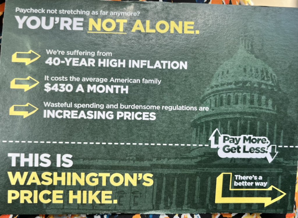 SenatorMcClain's tweet photo. Remember when gas was $2.38 a gallon? We are suffering from a 40-year high inflation. @AFPFlorida rocked Ocala today with their #truecost tour! @SkylarZander @Kat_Cammack #paylessgetmore https://t.co/SkupJqd6te