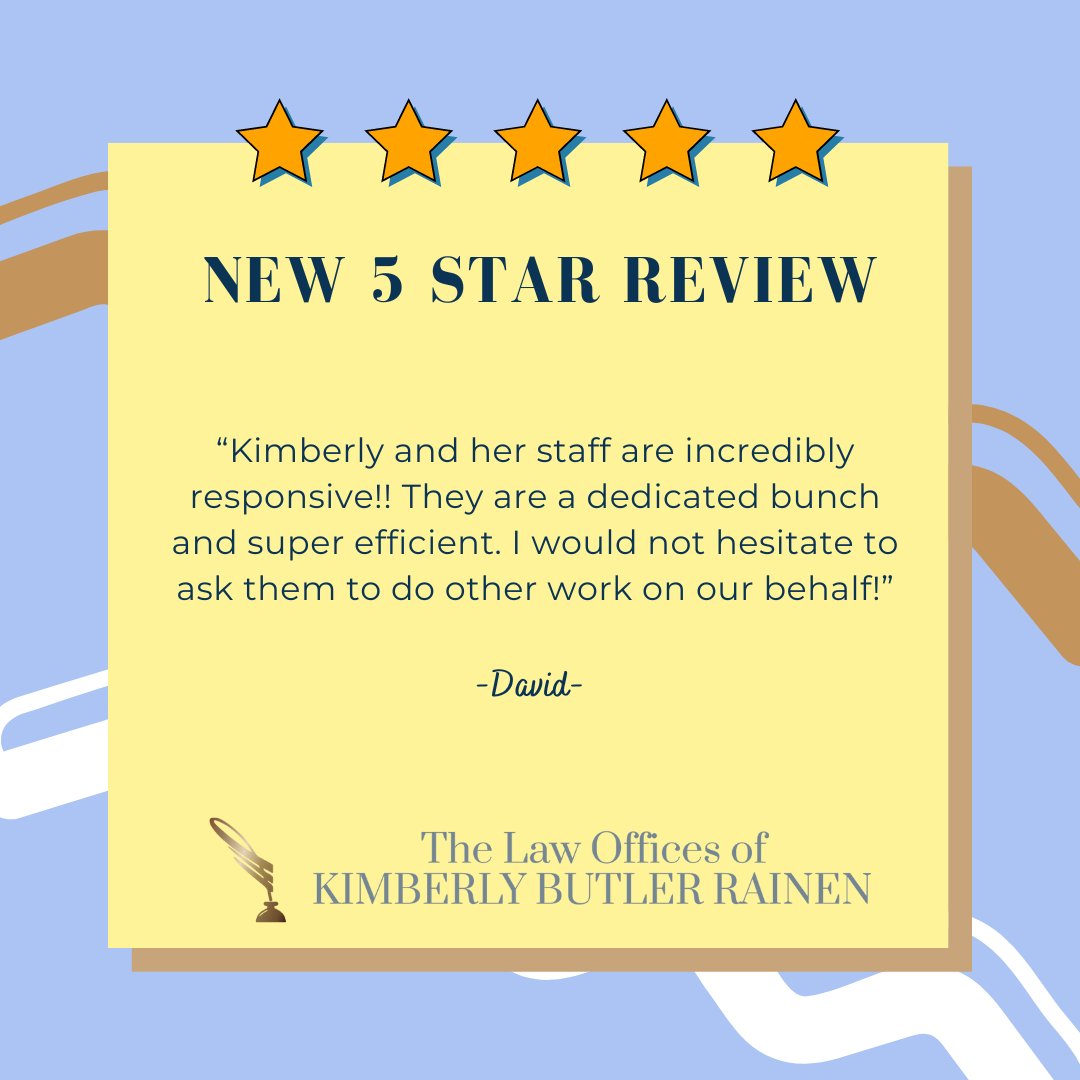 KBRainen's tweet photo. It's #TestimonialTuesday!

Thank you David for the ⭐️⭐️⭐️⭐️⭐️ Review: Kimberly and her staff are incredibly responsive!! They are a dedicated bunch and super efficient. I would not hesitate to ask them to do other work on our behalf! https://t.co/a7nU3vv5dI