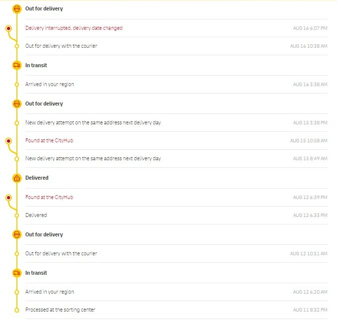Hulde en applaus aan @DHLNL 
Het is ze vandaag weer "net" niet gelukt...
Reactie support? "Neem contact op met onze support".