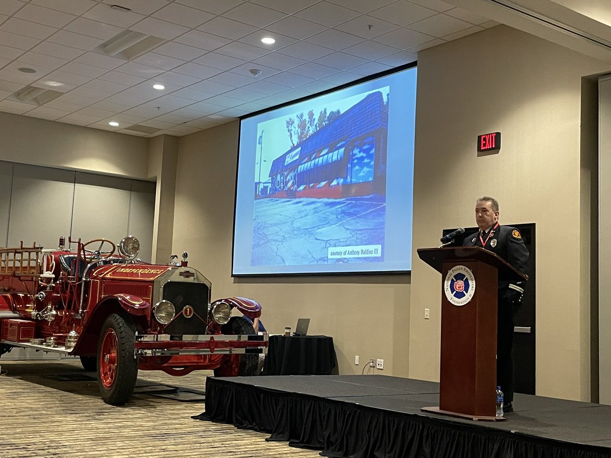 NFFF_News's tweet image. You could hear a pin drop at Captain Robert Feeney’s presentation about his experience at the Station nightclub fire. His fiancé and two friends died at this tragedy. He turned his grief into advocacy with @CommonVoices1 &amp;amp; @PSburnsurvivors. We thank him for sharing his story.