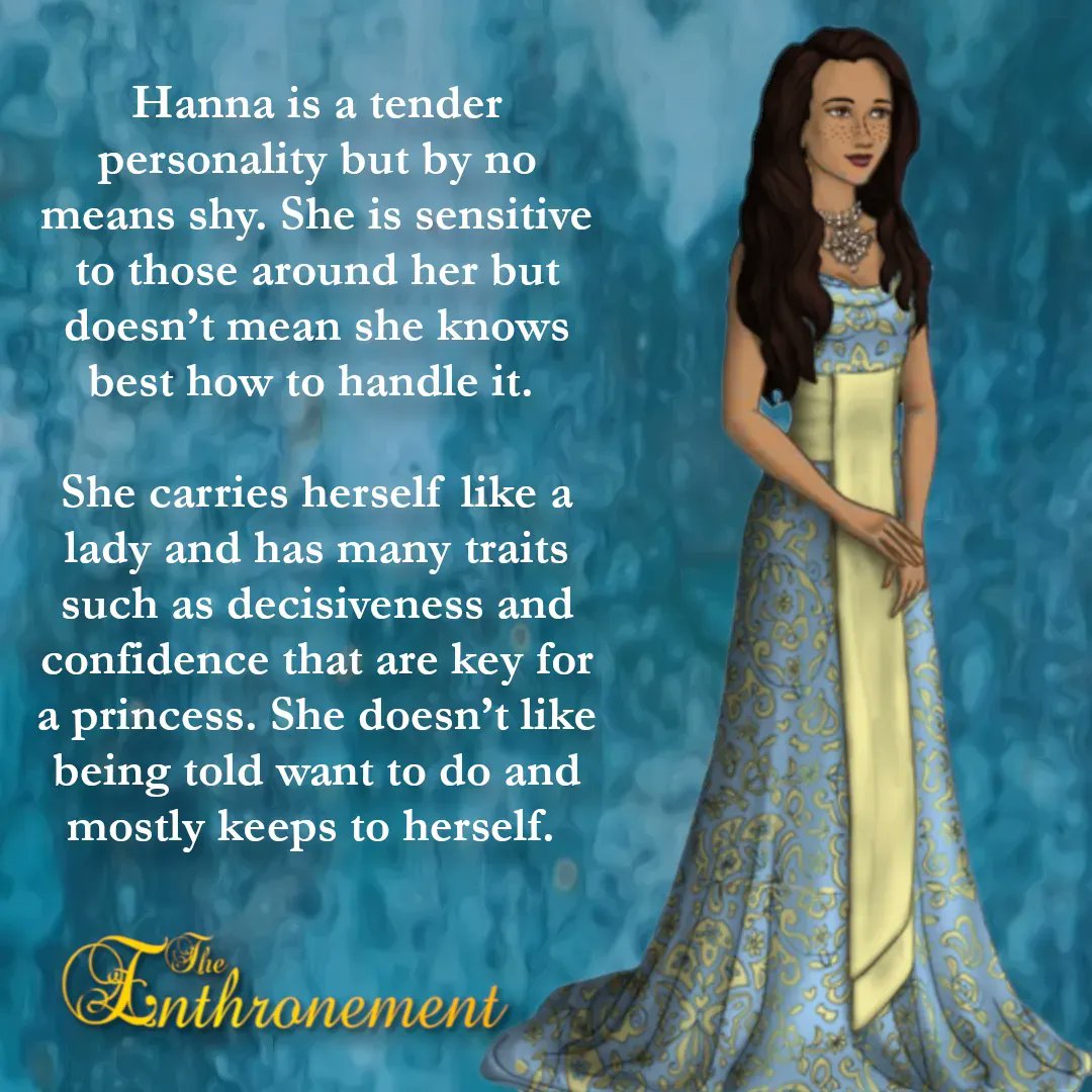 CharityMaeWrits's tweet photo. #characterdesign Meet Hanna Chosen 21/50 in #theenthronementseries

#characterfeature #princesses #yabooks #yafanatasy #yafantasyromance https://t.co/pGEg605KWv