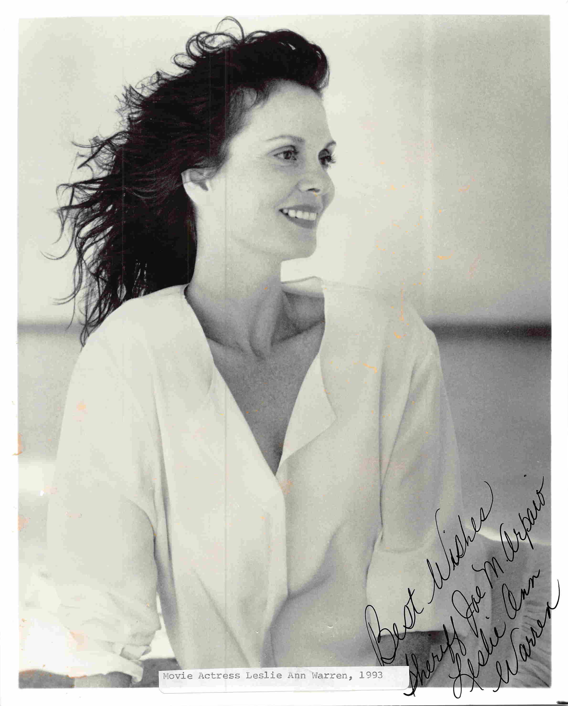 Sheriff Joe Arpaio Congratulations To Actor Lesley Ann Warren Who Is Celebrating Her Birthday Today I Will Never Forget Her Unsolicited Photo In 1993 When I Took Office As Sheriff