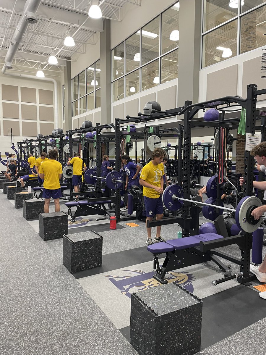 Guys got after it this morning! Great 1st workout. Expectations are high and we will climb! Get ready and take care of the small things. Color test are coming soon, what color will you wear? How hard did you work this summer? <a href="/Denton_Baseball/">Denton High Baseball</a> #HFST #BFS #numbersdontlie