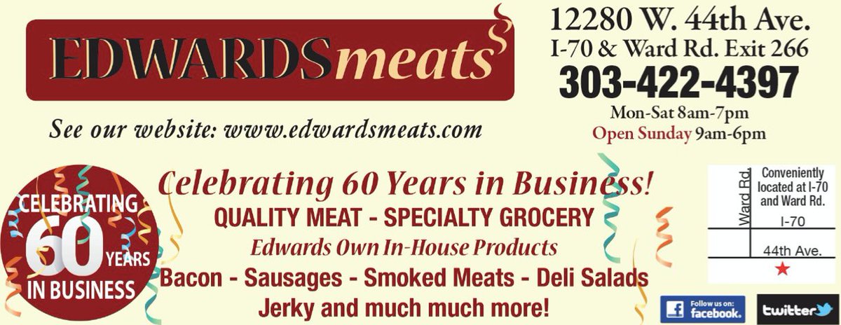 Come into Edwards and celebrate 60 years in business with us by scoring great deals on delicious meats!

edwards-meats.com