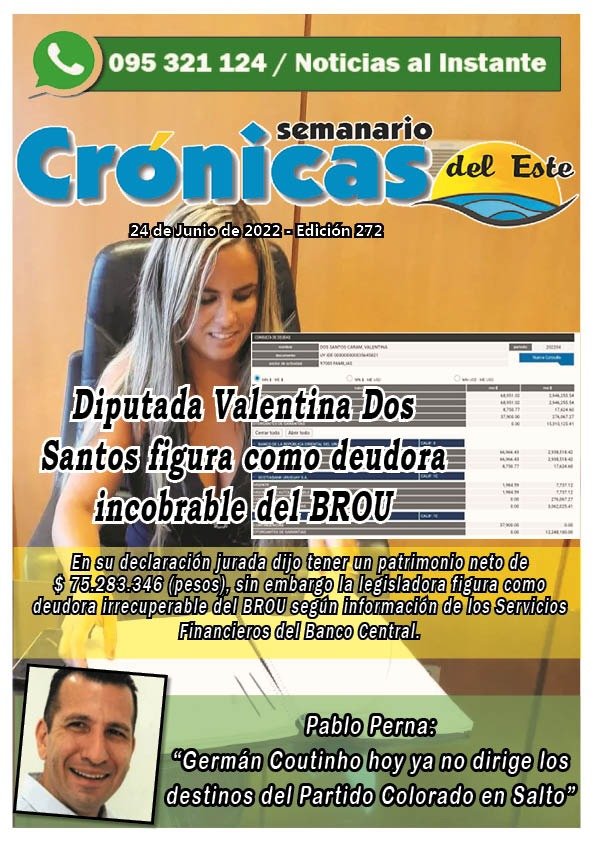 olgasuarez2's tweet photo. @daianap04758264 @vds2525 La #Deudora incobrable ? A mí descuentan de la Pensión ,porque a ésta no se le descuentan? El #BROU no ejecuta a los #BlancosPillos ??? https://t.co/jT2CreMOni