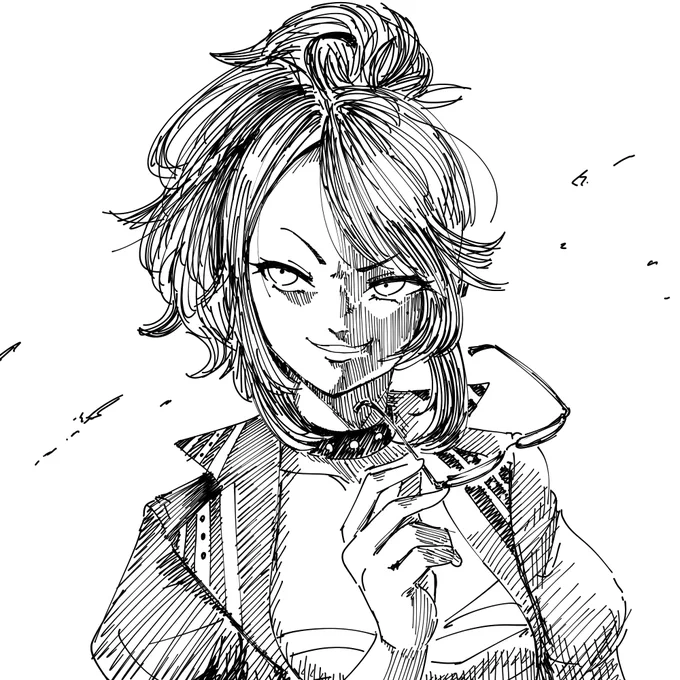 寝る前のお絵かきけーそん
悪い顔の総長が描いてみたかっただけです。 #ksonART 