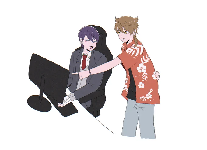 無言指示厨伏見ガク#金剛力也像 #絵ガク 