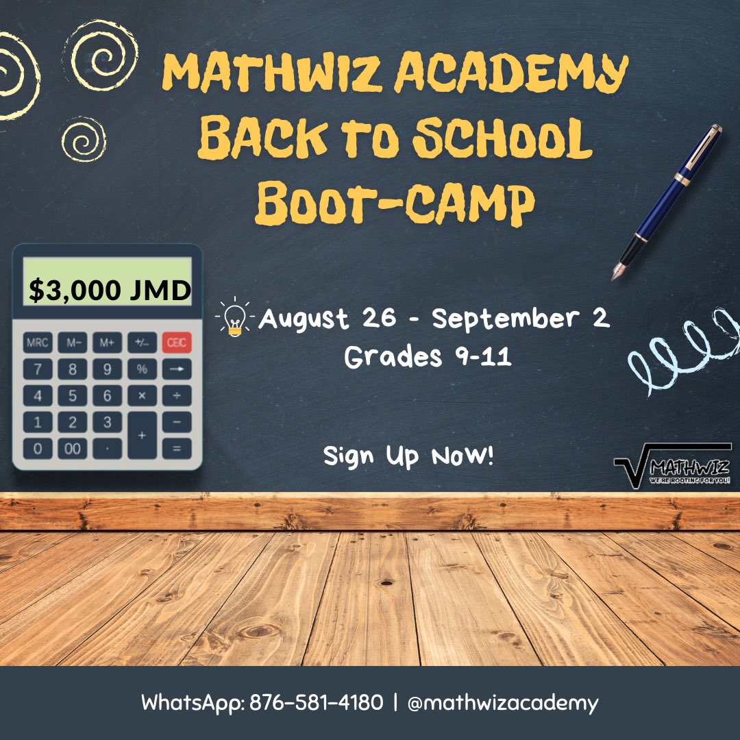 MathwizAcademy's tweet image. Click Link In Bio To Sign Up!