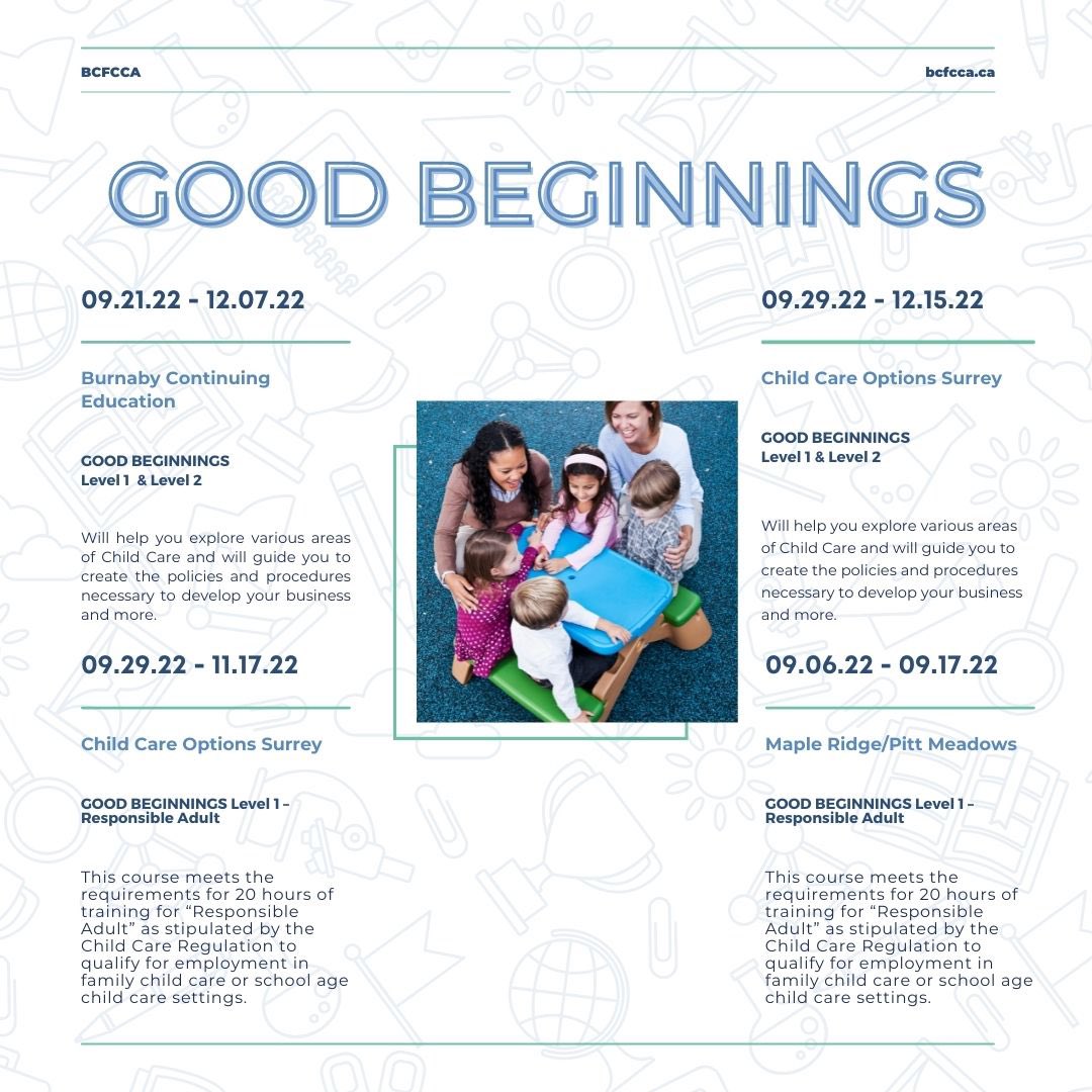 BCFCCA's tweet photo. Learn about our upcoming GOOD BEGINNINGS training: https://t.co/NHhutPaPaQ