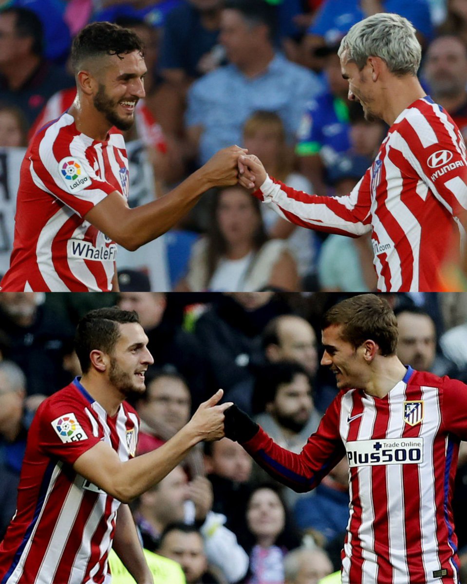 Tem coisas que não mudam... ☺

❤️ @Koke6 
🤍 @AntoGriezmann

#GetafeAtleti
#KickOffLaLigaSantander