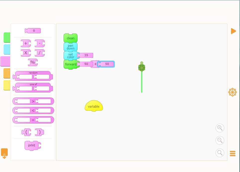 TurtleArt! What a fun way to practice math skills! @chriscolleydog @KidsCoding #KCJSummerInstitute #Digital2030