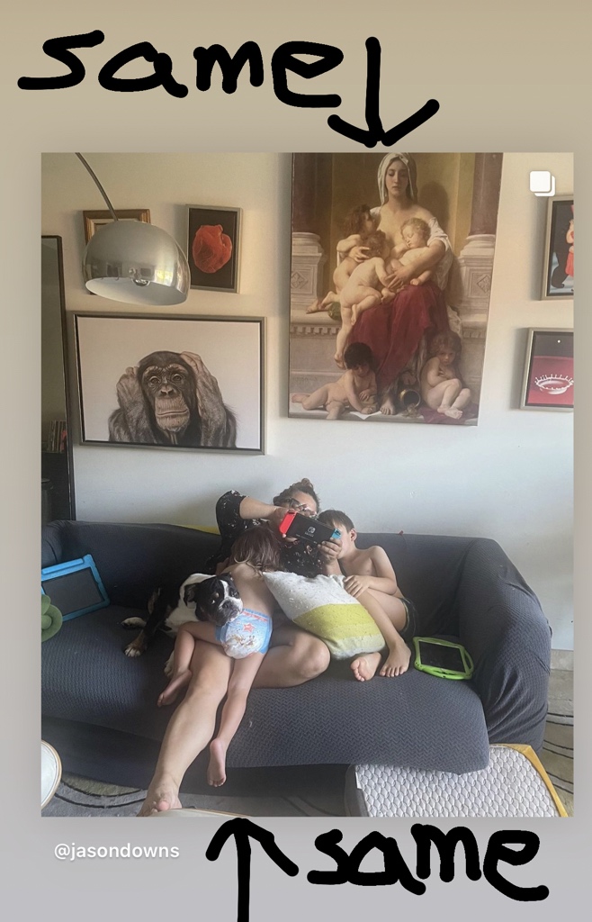 DownsAndOut's tweet photo. A mothers job is never done. https://t.co/TTZwl2zIvQ