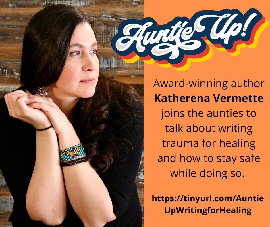 Award-winning author of The Break and The Strangers, Katherena Vermette joins the aunties to talk about writing trauma for healing. 
Listen wherever you get your podcasts or by following this link! tinyurl.com/AuntieUpWritin…