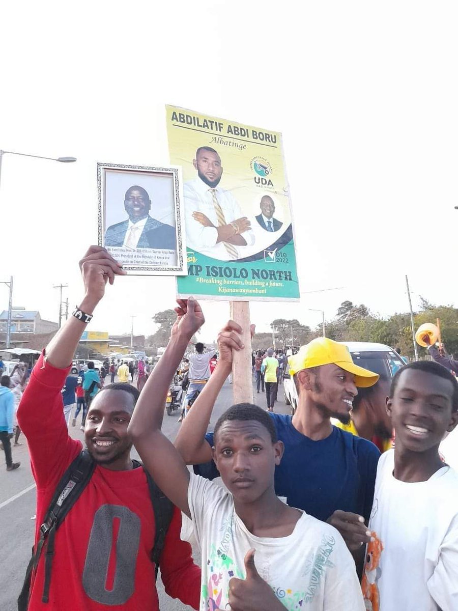 deraibrahim88's tweet photo. Celebrations are at its peak in Isiolo for H.E William Ruto the 5th president of the Republic of Kenya and the only UDA candidate in Isiolo County Abdilatif Abdi Boru @WilliamsRuto @HonBoru @zizziabdi @GovernorNanok https://t.co/4Bsk4T1UOz