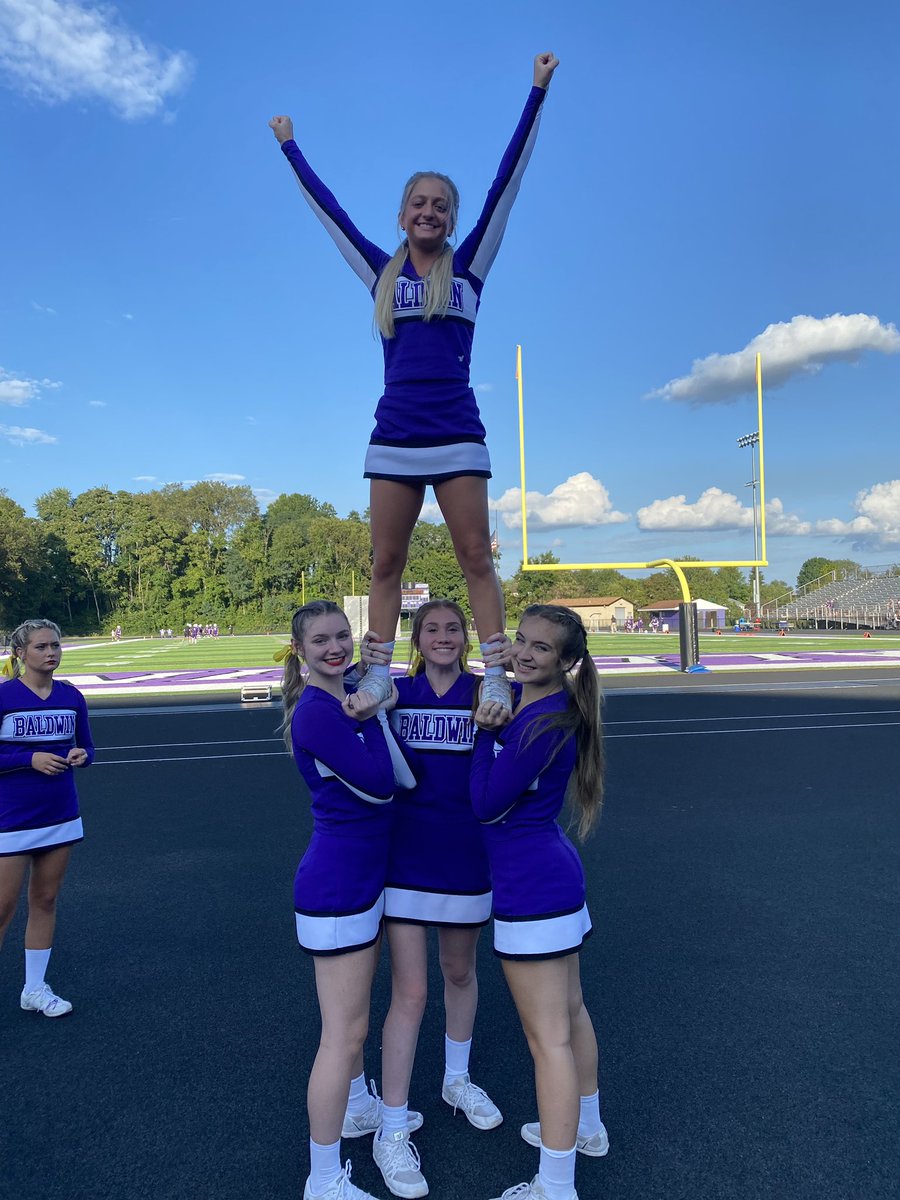 BaldwinHSCheer's tweet photo. Today we are wishing a Happy 18th Birthday to @bellanairn16 🥳 We hope you have the best day celebrating 💜🤍 https://t.co/AYkoel3LcY