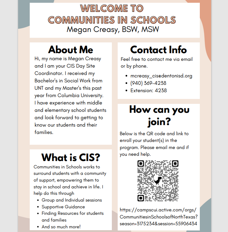 ACE, the after school program of CIS begins Monday August 22! Students must have an application submitted to attend. See the flyers for more information on how to register!