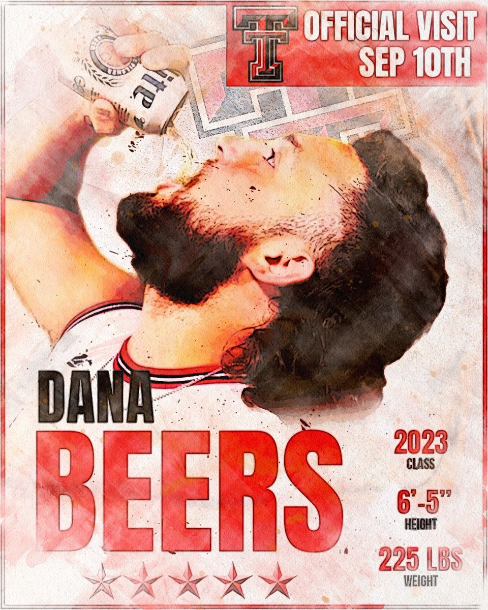 danabeers's tweet photo. Official visit 9/10 #WreckEm🌵 @JoeyMcGuireTTU @TexasTechFB @barstoolttu https://t.co/nbmUhoRdDk