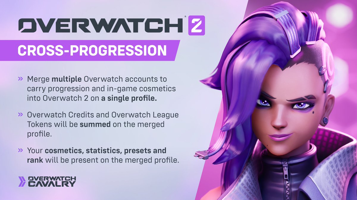 OWCavalry's tweet photo. 👾 Cross-Progression is coming to #Overwatch2

Learn more: https://t.co/CzRg6oAPS9 https://t.co/l5ottfsn5k