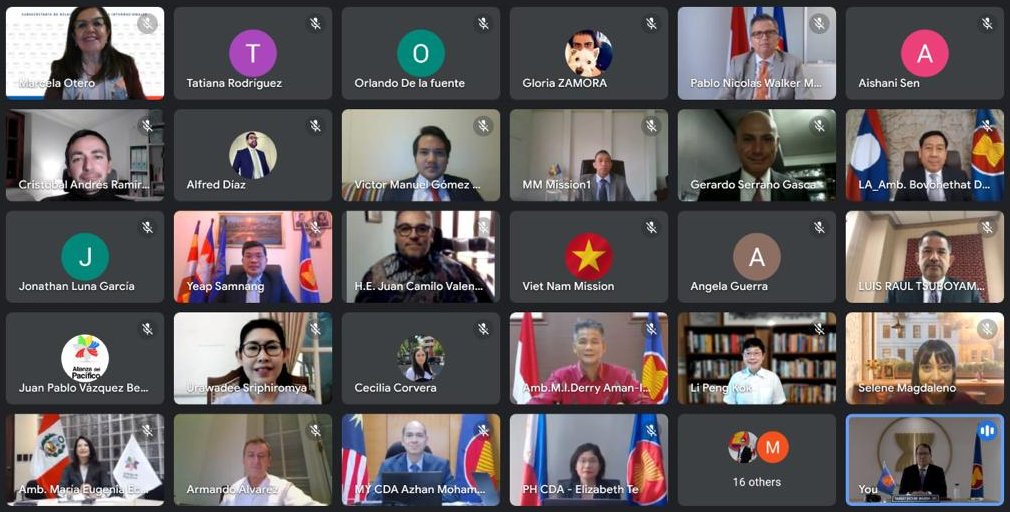A_delPacifico's tweet photo. Asimismo, evaluaron la posible realización de la VII Reunión Ministerial AP-ASEAN en el marco del 77.° período de sesiones de la Asamblea General de las Naciones Unidas y se informó sobre el IV Foro de Cooperación de la #AlianzaDelPacifico el 30 y 31 de agosto. https://t.co/4qPhG4byqq