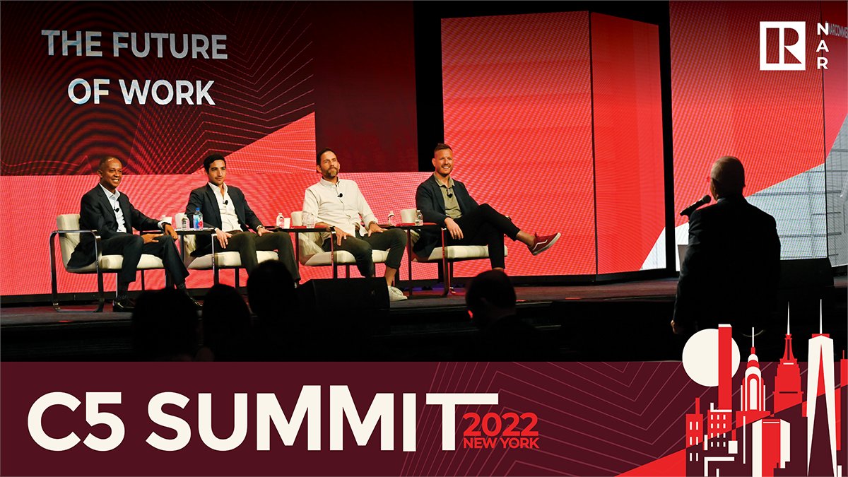 narcommercial's tweet photo. At the #C5Summit Future of Work session, our panel from @VirbelaHQ, @thisisnewstand, @WeWork, and @TDSandCo discussed how flexibility and bringing companies together in the virtual world are critical to the future of the work. https://t.co/FfyL6FJFp9