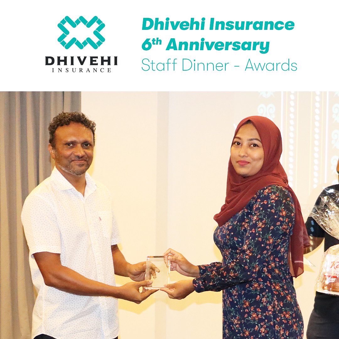 dhivehinsurance's tweet photo. On our Anniversary dinner night, Staff awards were given to select staff for their outstanding performance. Our management acknowledges and value the extra commitment and dedication.
#dhivehiinsurance #6thanniversary #staffdinnernight #staffawards #specialityinsurer https://t.co/mCPTfWwAAO
