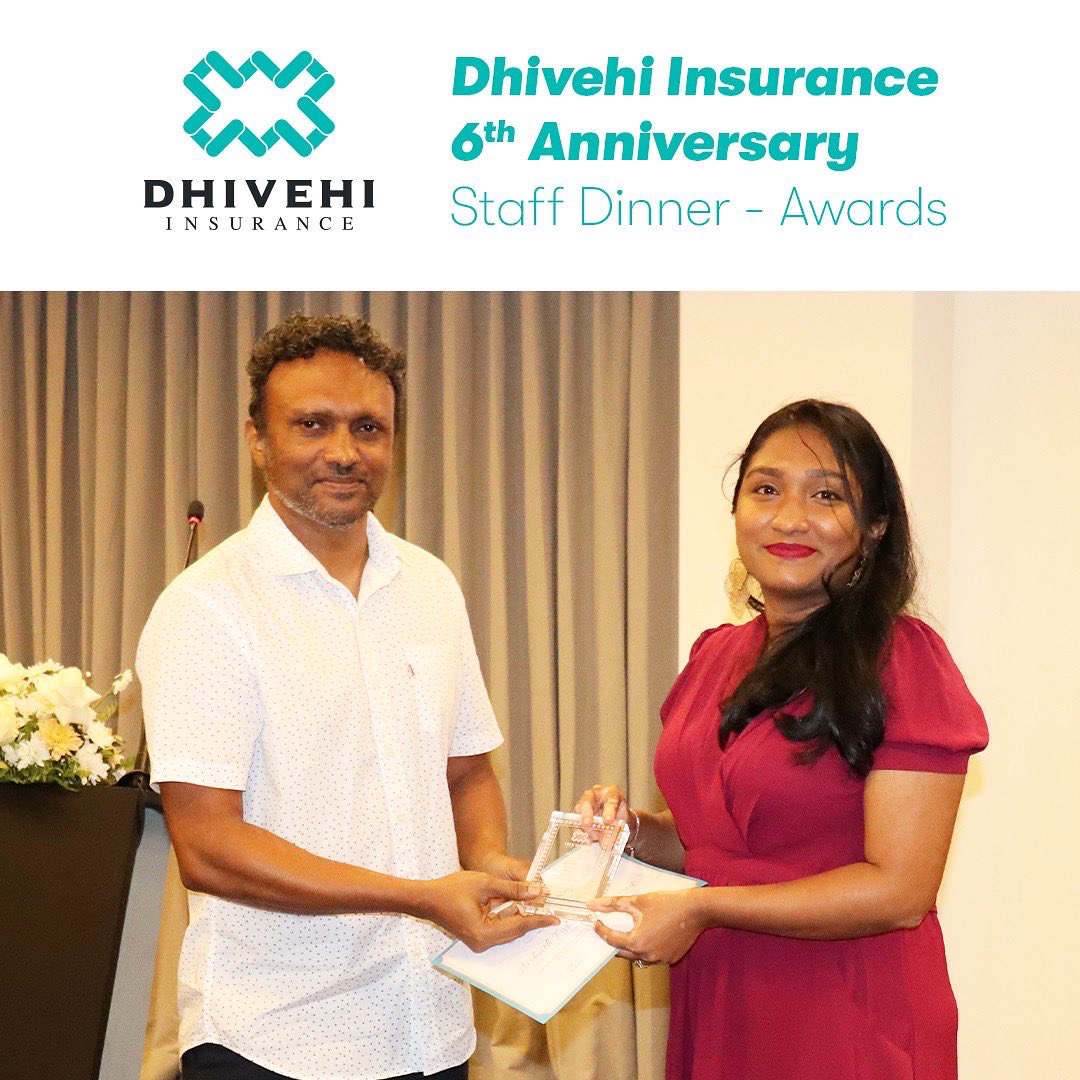 dhivehinsurance's tweet photo. On our Anniversary dinner night, Staff awards were given to select staff for their outstanding performance. Our management acknowledges and value the extra commitment and dedication.
#dhivehiinsurance #6thanniversary #staffdinnernight #staffawards #specialityinsurer https://t.co/mCPTfWwAAO