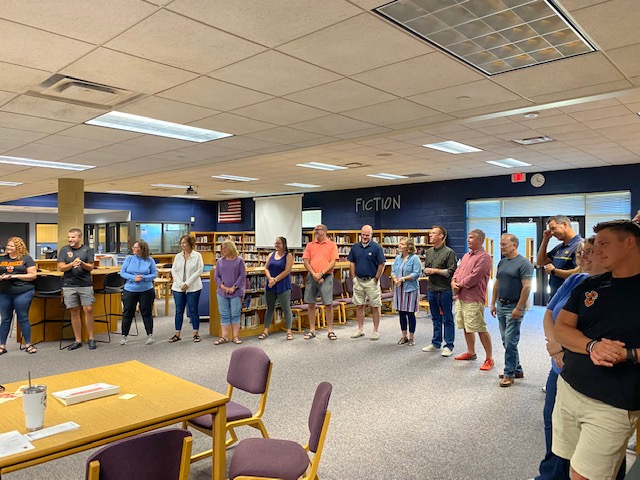 MrOstranderBHS's tweet photo. We had a great day of relationship-building and learning with @MondaysMatter! Can't wait to see our students tomorrow! #EveryKnightMatters #BNextLevel #BeldingTough https://t.co/H4zzGq6JSW