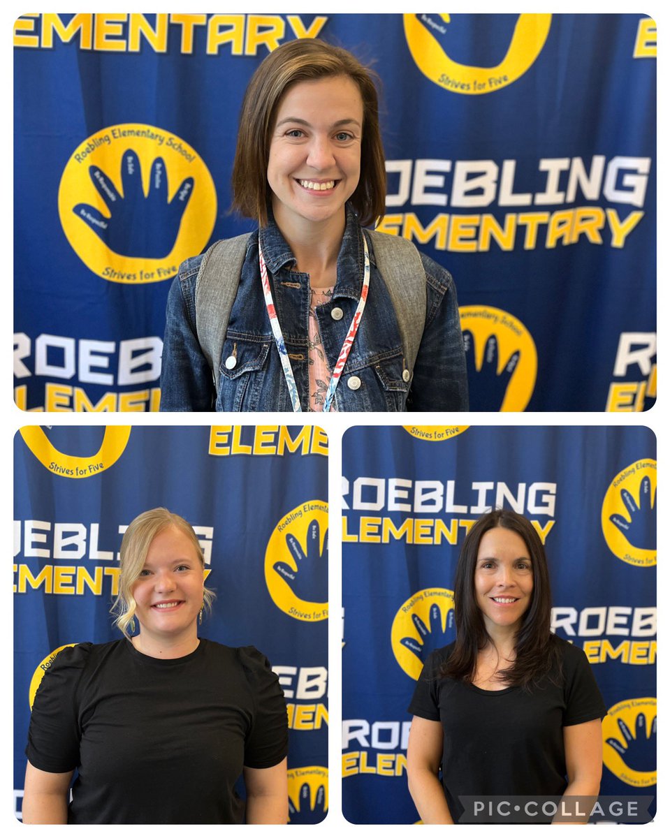 FTSD_Roebling's tweet photo. We would like to welcome the newest additions to our Roebling family -  Miss Wainwright (3rd grade ICR), Miss Johnson (Kindergarten) and Mrs Holmes (Preschool).  #OnceAFlashAlwaysAFlash #FlashesProud 💙💛 https://t.co/hxysYVTkeW