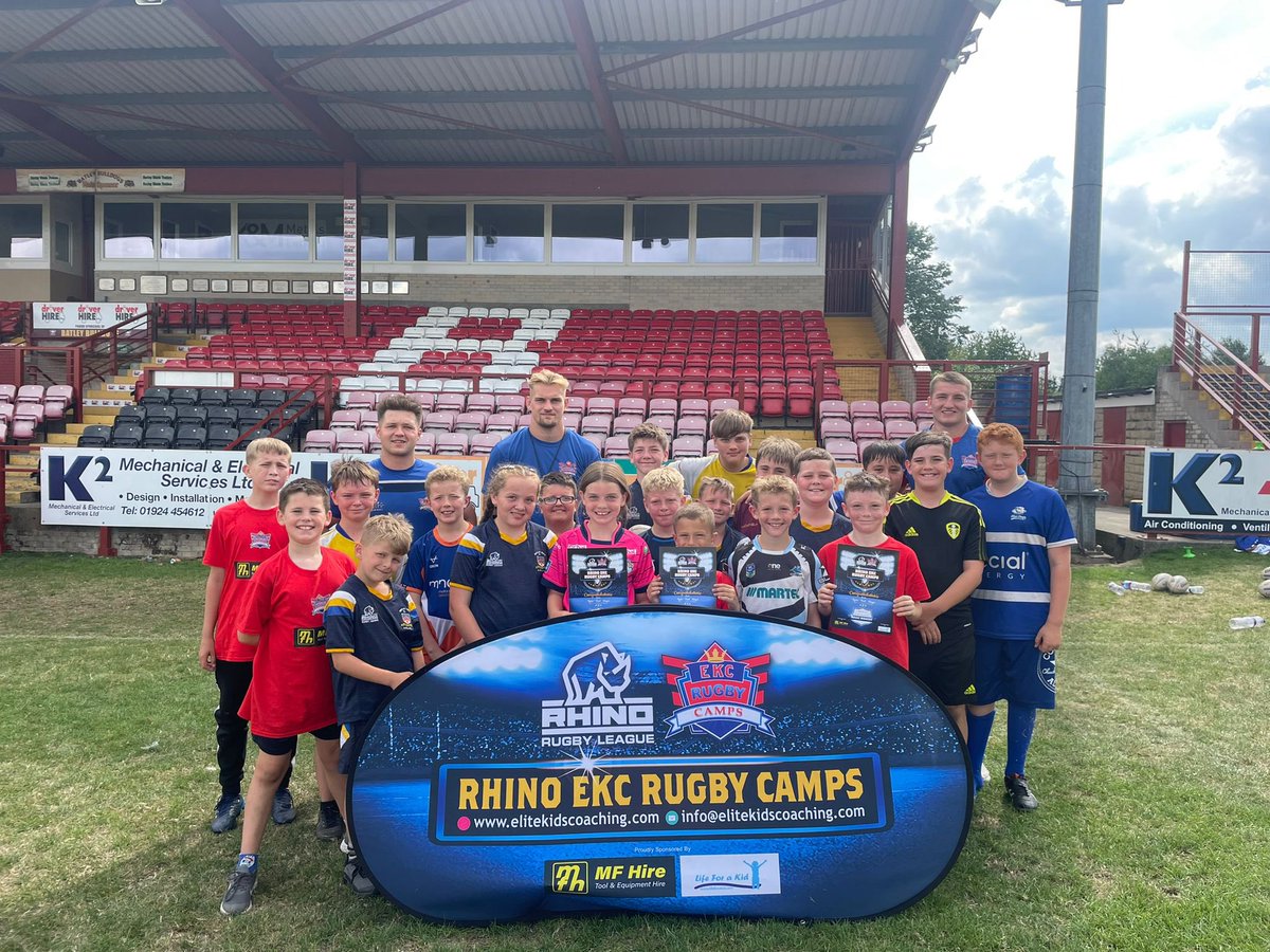 EliteKidsCoach's tweet photo. A massive thank you to @BatleyBoysArlfc for hosting us over the last 2 days!!

Great skill &amp; attitude on show &amp; everyone should be proud of themselves 👏

Tomorrow we head to @LowcaARL &amp; @HVikingsYouth for 2 more @Rhino_RL camps!!

Book now at- https://t.co/YzEEGreSg9

@mfhire https://t.co/MOvn7MTxoc