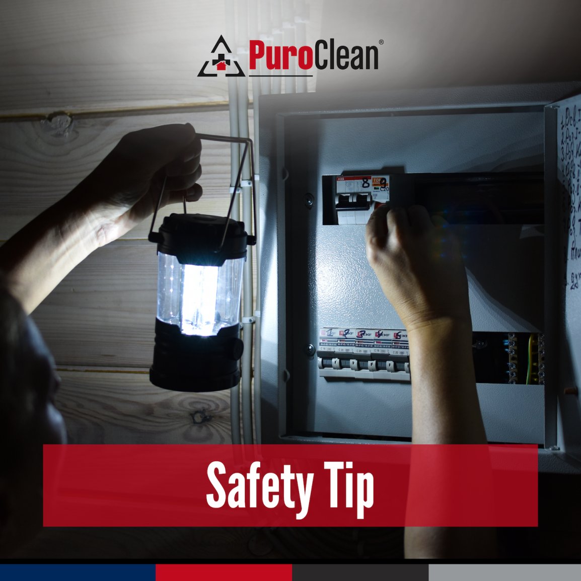 A circuit breaker protects your home from electrical malfunctions. If you lose power, it's important to know which branch circuit each breaker connects to, so you can safely and quickly identify the problem and avoid further damage.

#StaySafe #Safety #PuroClean