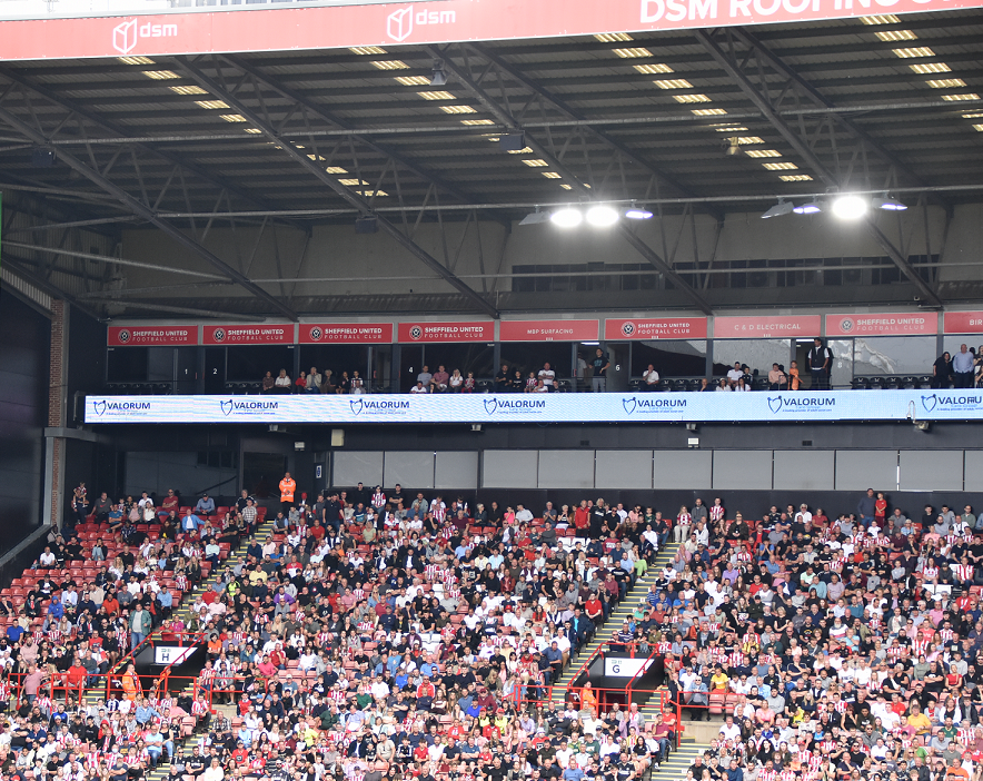 Valorumcaregrp's tweet photo. Our name in lights! 

This season we are teaming up with Sheffield United as an official sponsor!

To support in the national recruitment crisis for social care, we are trying a new initiative to increase brand awareness and support our recruitment campaign. https://t.co/lVXBQXegkF