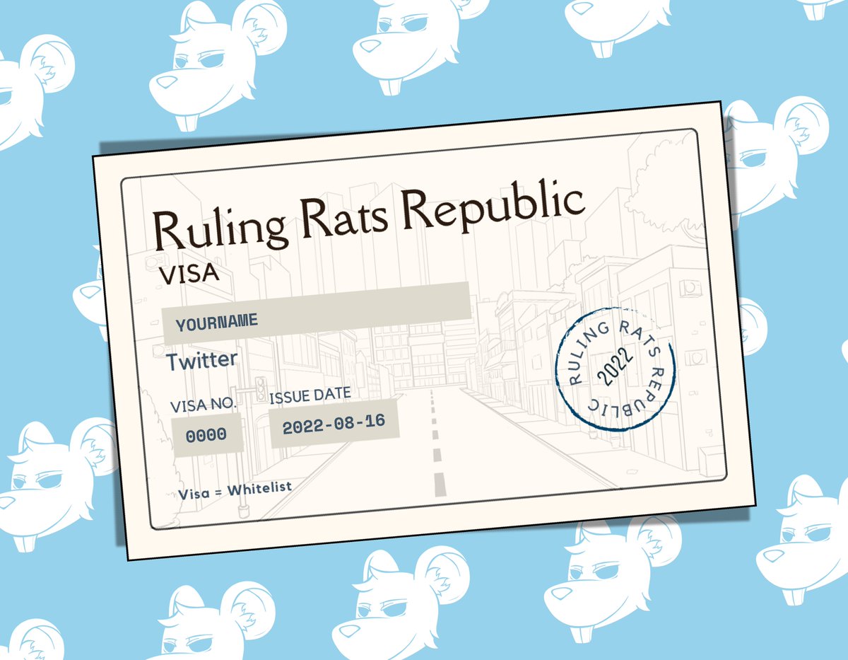 We've been watching you👀 Have you received your visa yet? Check your DMs📨

Follow, Like, and comment why we need YOU in Ruling Rats Republic🤚

#CNFT #CNFTs #CNFTCommunity #Cardano