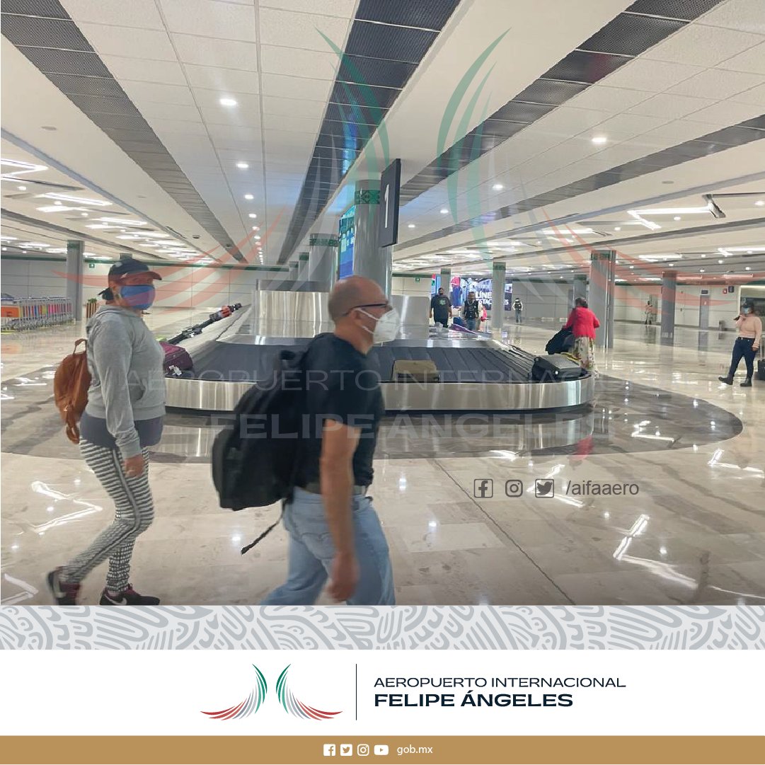 aifaaero's tweet photo. La mejor tecnología en reclamo de equipaje.

#AIFA #Aeropuerto #FelipeÁngeles #VuelaAIFA #BHS #Equipaje #Maletas https://t.co/3MePG3WNS6