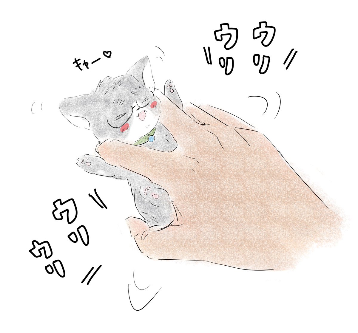 ウリウリかじゃみ仔猫 