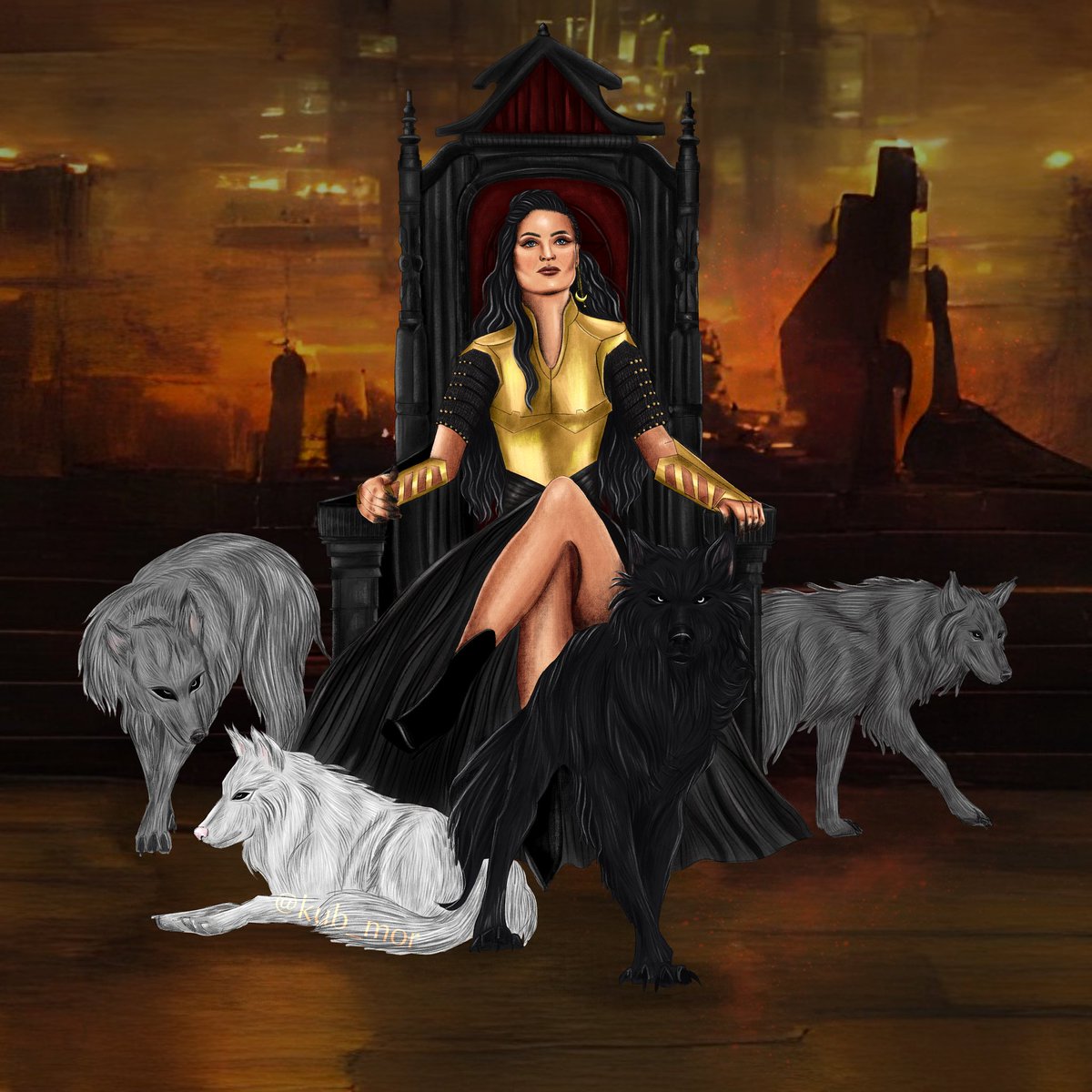 kub_mor_arts's tweet photo. AU Warrior Queen and her Prophetess 
#Talder #MotherlandFortSalem #fanart based on the ff that is coming soon 🔥 https://t.co/naBnsP6pSi