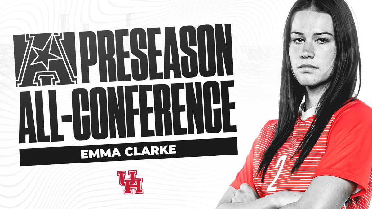 UHCougarSoccer's tweet photo. The Preseason Honors keep coming for our defender @emma_clarke0! 

🗞️ https://t.co/jIuMyOkFz6

#HTownHustle | #GoCoogs https://t.co/d9rv15ESyX