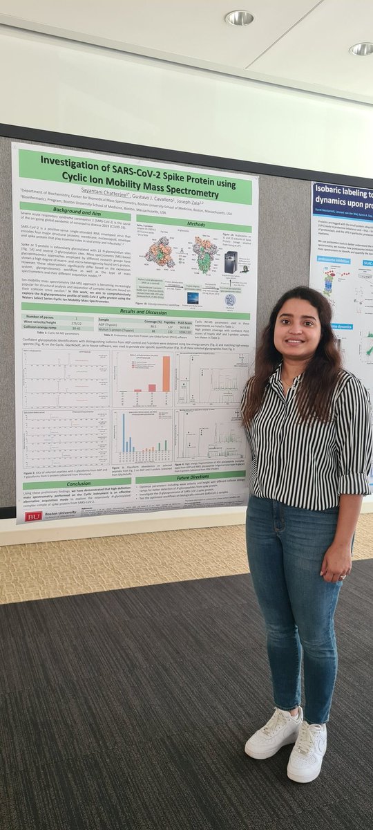 LaboratoryZaia's tweet photo. Don't miss out our posters at #ASBMBMassSpec 
Margaret (A9) - Proteomic changes in Alzheimer's disease
@csayantani9 (B53) - Investigation of SARS-CoV-2 on @WatersCorp cIMS
@manveen_sethi (B41) - Alterations in brain ECM https://t.co/wFNkGyPiR1